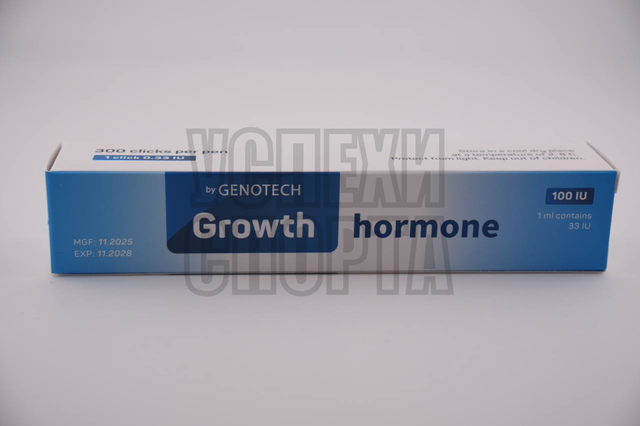 Genotech / Growht hormone 100iu,33iu/1ml(шприц-ручка, жидкая форма)